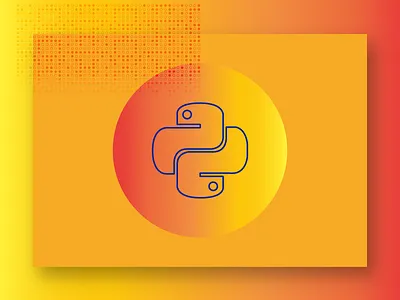 Course Banner: Python 3 For System Administrators 2d 3d banner flat graphic design graphics illustration line