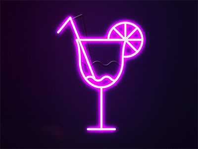 Karaoke Icon Drink bar drink karaoke light neon sign