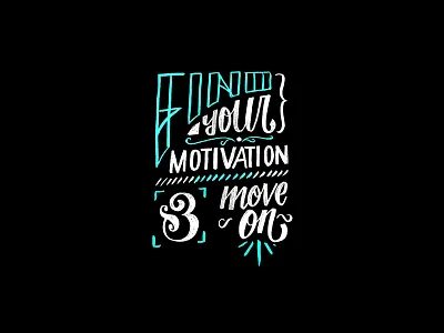 Motivation monday calligraphy drawing letters typography