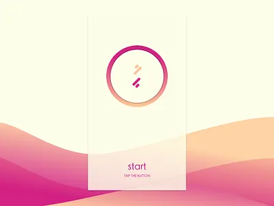 Absolut Random Design W7 button design fluid mobile mood press random start starting screen ui