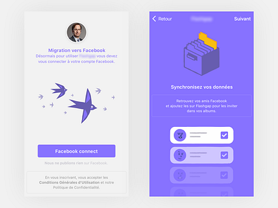 Migration onboarding app datas illustration migration onboarding screen ui ux