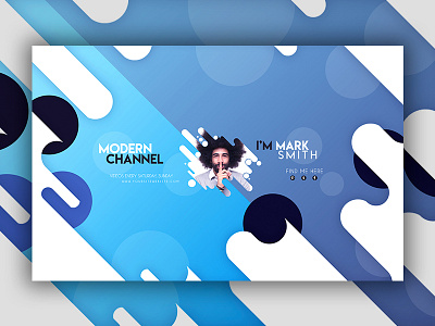 Modern YouTube Banner banner channel cover social youtube youtube banner