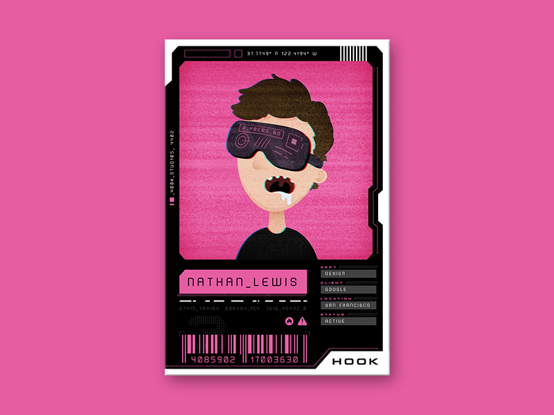 very rare, very exclusive card cyber data future pink trading trading card