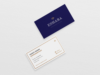 Eshara branding business cards eshara hair icon logo makeup print symmetry