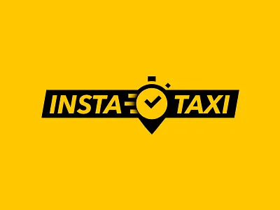 Taxi Driver Logo black cab car clock driver fast location stopwatch taxi time traffic yellow