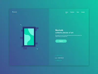 Bochnik - What We Do? gradient interaction landing page services ui ui user interface ux