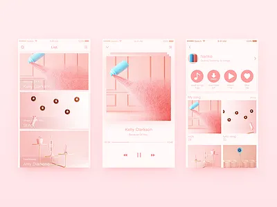 音乐 ui 配色 音乐