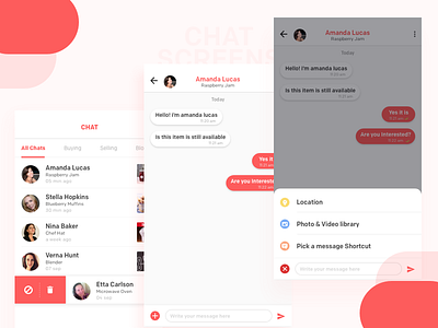 Chat screens app design ios design category chat chat app ui design ios list listing message post social ux