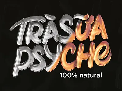 Psyche Milktea brushtype digital typography typography