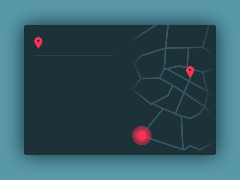 Navigation map animation data gps itinerary map navigation paris ui ux