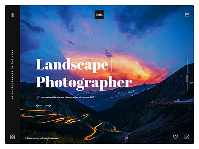 Photographer Website UI agency clean creative fullscreen gallery modern multipurpose photo photography portfolio retina