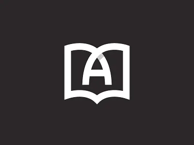 A Book a book icon learn learning letter logo mark online study studying symbol