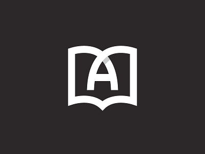 A Book a book icon learn learning letter logo mark online study studying symbol