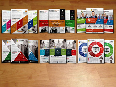 6 Business Flyer Bundle Templates agency blue business business corporate agency flyer business flyer clean company