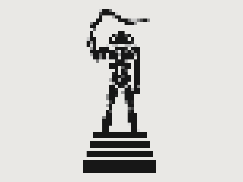 Colossus animated gif pixel art