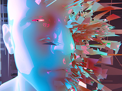 Transient Permanence 47 3d 3d art c4d cinema 4d glitch glitch art graphic design