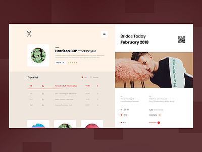 Siroba design list man play red ui ux web