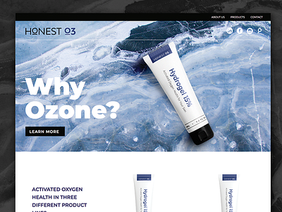 Skincare Website beauty products web design