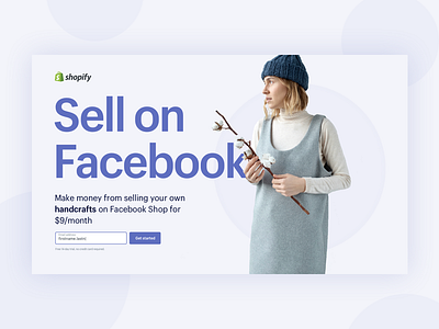 Sell On Facebook – Short Landers facebook lander landing page purple sell shopify typography web