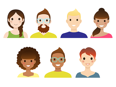 Avatars for Capstone Project avatar character illustration vector