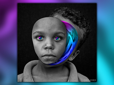 Sliced Kid gradient kid liquid photography portal slice vaporwave