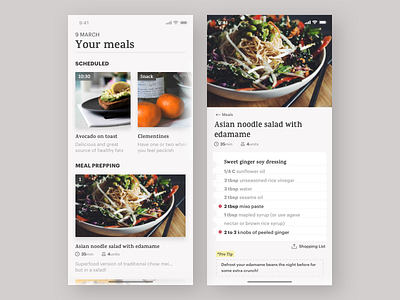 Daily UI Challenge #40 Recipe challenge cooking daiyui diary meal recipe salad vegan