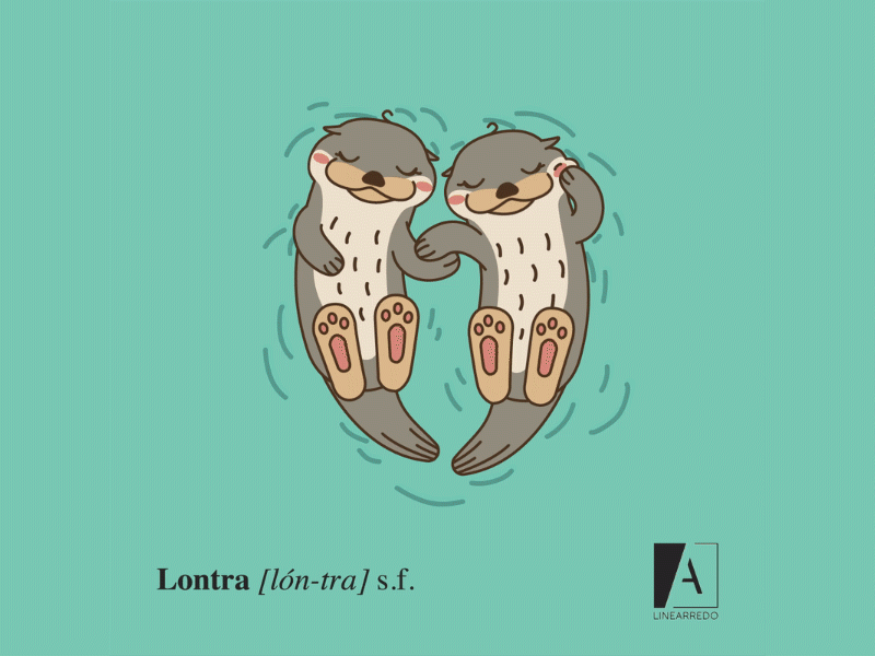 Sleeping Otters animal animals cute flat friends love otter sleep smile sweet water