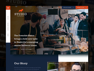 WIP Homepage hero landing page splash page web web design website