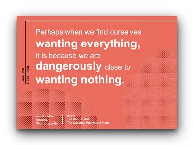 Poster: Sylvia Plath design graphic design illustrator inspiration motivation perspective poet poster print design quotation sylvia plath typography