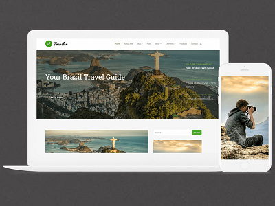 Traveler WordPress Theme Responsive Blog Builder article blog blog builder logo photo posts site builder template theme traveler wordpress