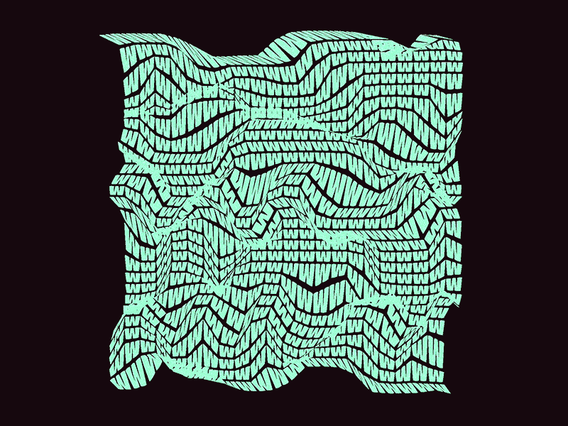 TXTMSH abstract glitch shaders text type typography