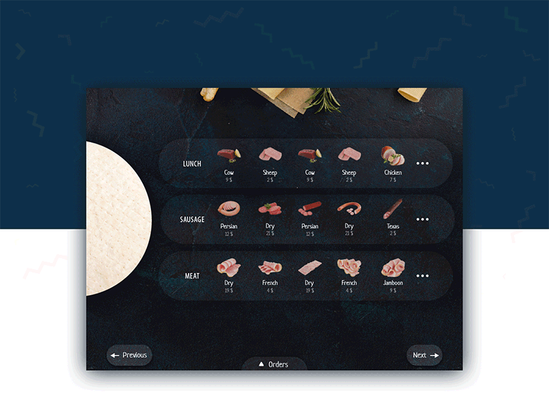 Food App - Orders app chat color colour food food app ui ux website