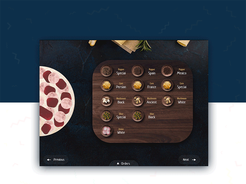 Food App - Third Step app chat color colour food food app ui ux website