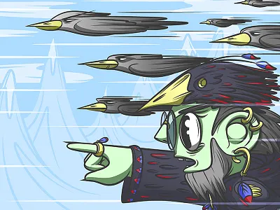 sick 'em! 90s birds bold character design clean colourful contemporary drawing illustration sketch sketchbook vibrant