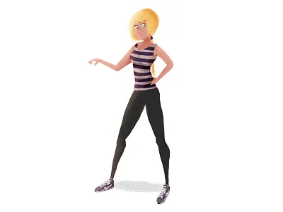 Girl character design girl illustration sport