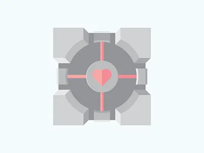 Weighted Companion Cube aperture companion cube games gaming half life portal portal 2 science valve video
