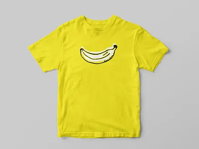 🍌🍌🍌 color cool design fitness fruit hip illustration pop t shirt yellow