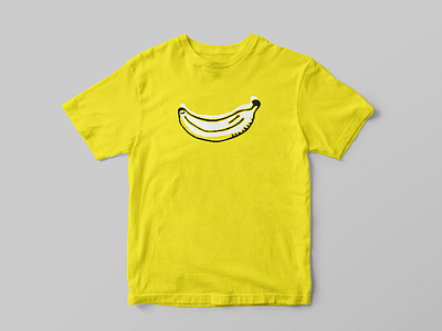 🍌🍌🍌 color cool design fitness fruit hip illustration pop t shirt yellow
