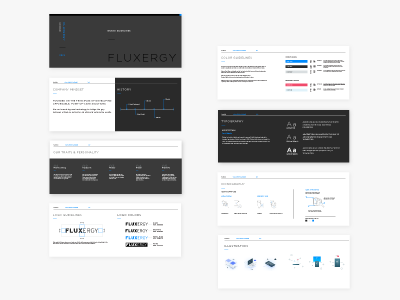 Fluxergy Brand Guidelines Mockup brand identity