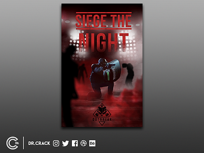 Rainbow Six Siege Outbreak Event Fan-made Poster event outbreak poster r6 rainbow rainbow six siege siege zombies