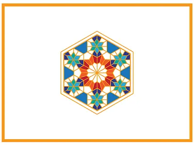 Tiled 002 geometric illusration motif tiles weddingcard