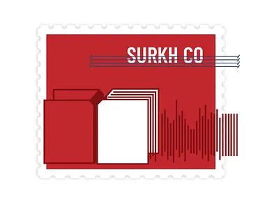 Surkh Co audioandbook stampseries surkhco vector