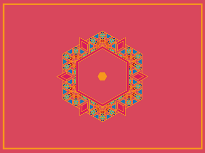 Tiled 001 geometric illusration tiles weddingcard