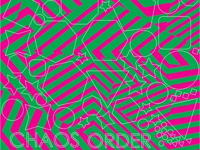 Chaos. Order. chaos dazzle folkestone order pattern vinyl