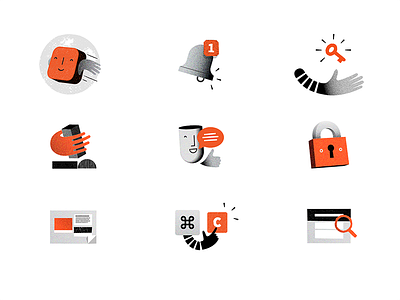 Illustration exploration 3d design duotone icons illustration milanote simple texture vector