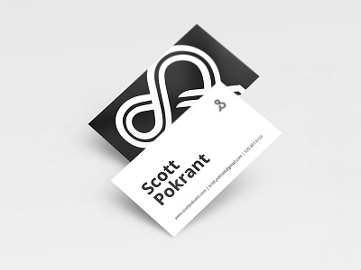 Scott Pokrant Business Cards brand business card design designer graphic minimal modern portfolio