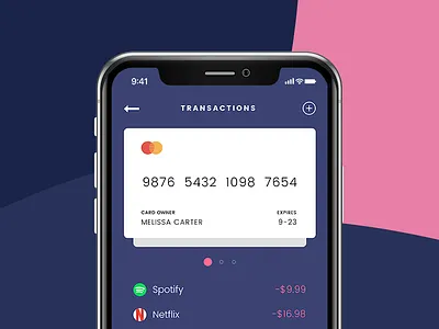 eWallet Concept app bank design e wallet finance iphone x netflix spotify trade ui ux wallet