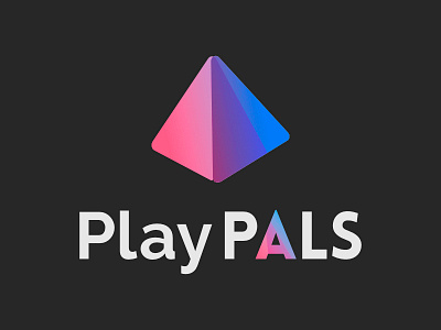 PlayPals Logo art colors friends logo music pals playlist social network unique