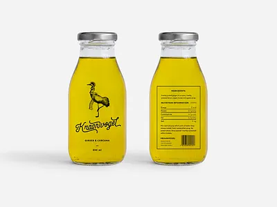 Handmade Lemonade Kraanvogel bottle brand branding drink ecologic handmade handwritten label lemon lemonade logo mockup