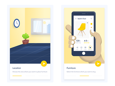 [Intro Screen] Furniture App 02 android app design design furniture illustration intro screen ios logo mobile splash ui ux